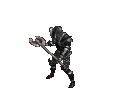 Evil knight with axe